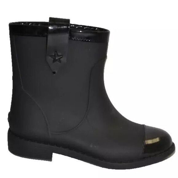 Jimmy Choo Shoes - Jimmy Choo Edie Rain Boots Black Size 37 DD445
